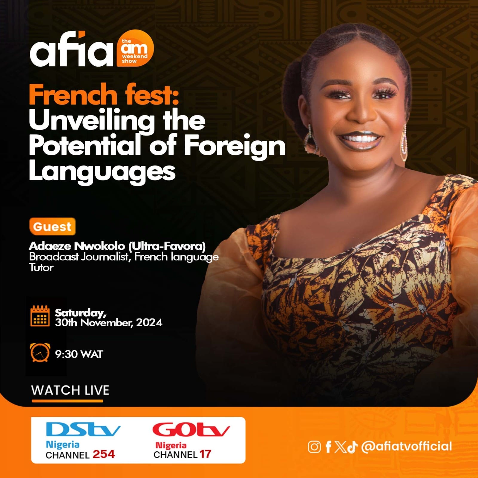 Ultra-favora TV Interview Flyer